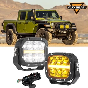 Auxbeam 5in Powerful Off Road Lights w/Amber DRL Fog Lights for Jeep Wrangler JL - Bild 1 von 12