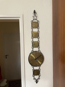 Dugena Wanduhr Kette Geschmiedet.Die Zeit im Lauf der 4 Jahreszeiten. Vintage. - Bild 1 von 8