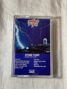 STONE FURY ~ Burns Like A Star   (Cassette Tape 1984 MCA)  Metal - Picture 1 of 4