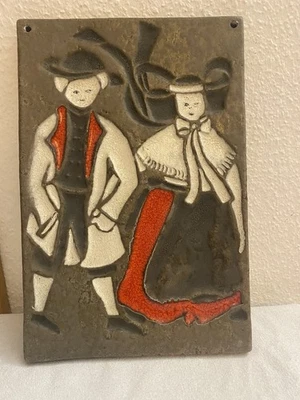 Bückeburg  Keramik Platte  Tracht Bückeburger  Keramik - Bild 1 von 4