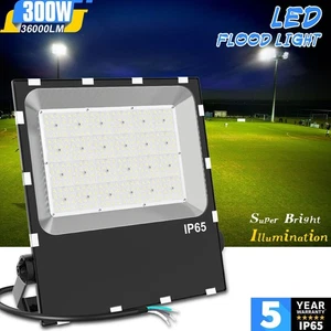 300W LED Flood Light 36,000Lm Commercial Spotlight Parking Lot Stadium Lighting - Picture 1 of 12