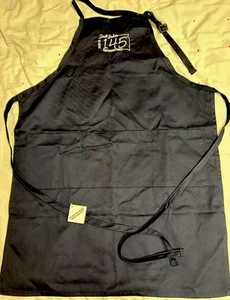 Bib Apron Pockets Black Canvas BBQ Grilling Chef Kitchen Cooking SD Pork LogoNWT - Picture 1 of 7