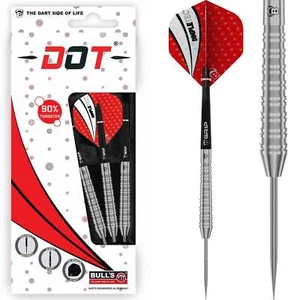 Freccette Bull's Dot D3 - Punta in acciaio - 90% tungsteno - doppio anello - 22g e 24g - Foto 1 di 3