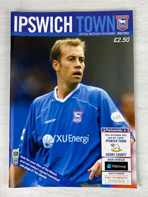 Ipswich Town - Derby County programme, 28/09/2002, Division 1 - Image 1 of 4