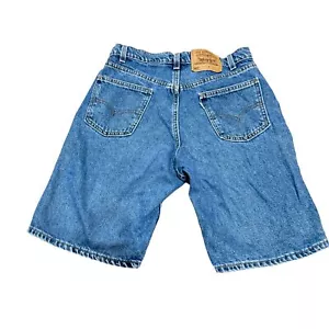Vtg 60s Levi's 550 White Tab Shorts Sz 32W 11L Denim Made in USA 100% Cotton Men - Picture 1 of 5