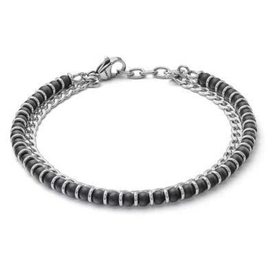 COMETE GIOIELLI  DISTRICT   BRACCIALE UOMO UBR1020     NUOVO GARANZIA UFFICIALE - Immagine 1 di 2