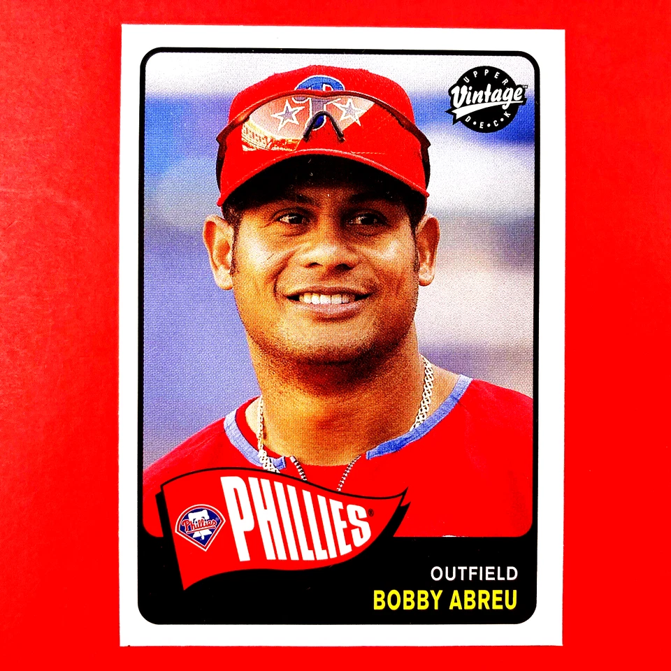 Bobby Abreu 2003 Upper Deck Vintage Card #140 MLB Philadelphia Phillies - Image 1 of 2