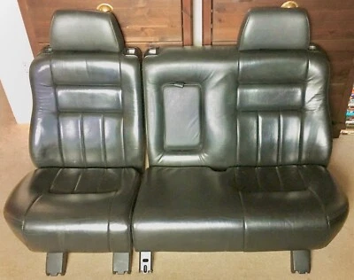 Volvo 740 760 940 960 1985-1992 vagón cuero negro asientos traseros Foto 1 de 4