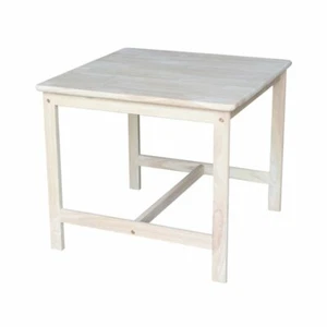 International Concepts Unfinished 3 Pieces Kids Table Set - Picture 1 of 4