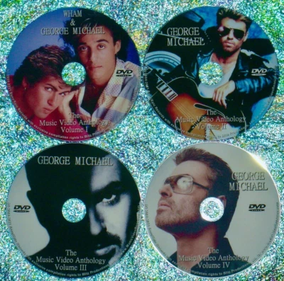 WHAM! and George Michael Music Video & Remix Anthology 82-2017 4 DVD Set 85 Vids - Image 1 of 4