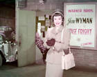 Jane Wyman Standing Next To A Poster For Her Latest Film Alfred Hi- Old Photo