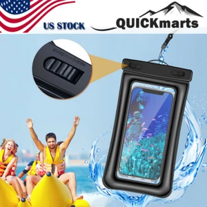 Waterproof Floating Cell Phone Pouch Bag Case For iPhone 16 15 14 Pro Max Plus - Picture 1 of 10