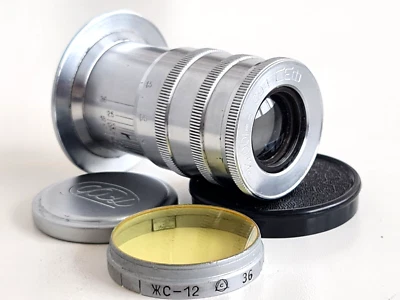 Rare! FED 100mm F/6.3, USSR Telephoto lens for FED Zorki Leica, M39 screw mount! - Image 1 of 4