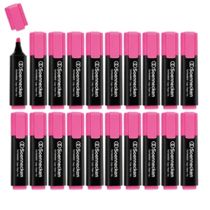 20 x Soennecken Textmarker Textliner Leuchtmarker 3395 2-5 mm Keilspitze rosa - Bild 1 von 3