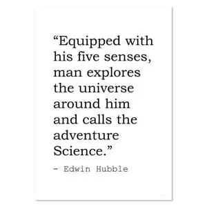 Science Edwin Hubble Quote Wall Posters / Prints (PP004058) - Picture 1 of 14
