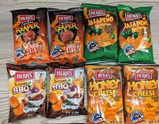 8 Assorted Bags of Herrs Crisps, USA Import (Each bag contains 28g)