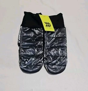 *NWT* Women's Polyshell Flip Top Mittens - All in Motion - Small Silver/Black - Picture 1 of 5