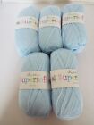 Bundle 5 x 100g Balls Cygnet Kiddies Supersoft Baby Double Knitting Yarn Cloud