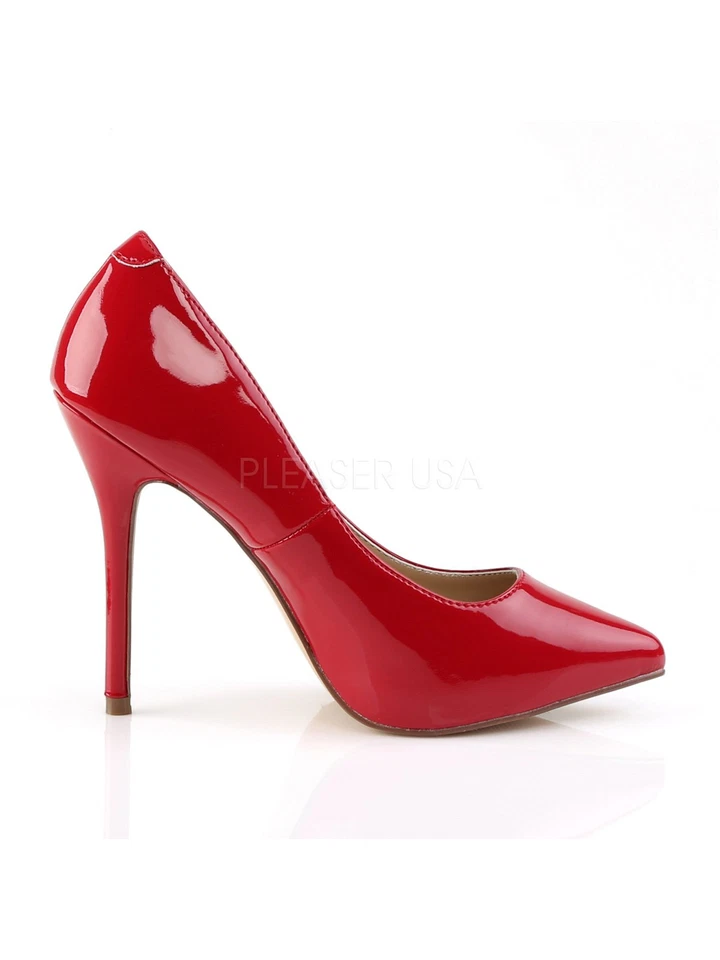 Women's Pleaser Amuse 20 Red Patent Size 9 M