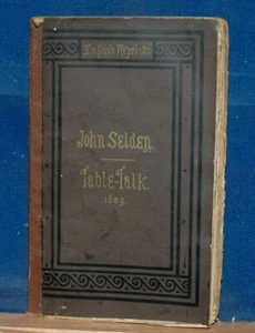 1868 TABLE TALK of John SELDEN with intro by ARBER - Bild 1 von 7