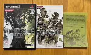 Metal Gear Solid 3 Snake Eater Shareholders Sony Playstation 2 Japan Konami Rare - Picture 1 of 5