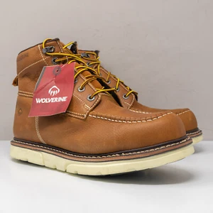 Wolverine I-90 Durashocks Tan 6" Soft Toe Work Boots, Mens 12 M (W200051) - Picture 1 of 7