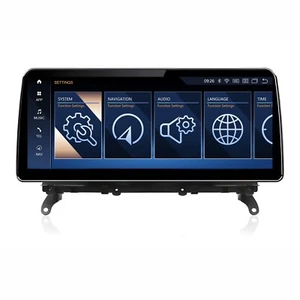 12.3''Car Stereo Android 14 GPS CarPlay Sat Navi WIFI For BMW X3 F25 CIC 6+64 2K - Picture 1 of 23