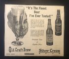Annonce journal crème argentée des années 1950 et bière artisanale ancienne Michigan Brewing Co