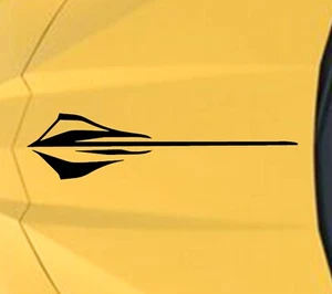 NEW - STINGRAY Hood vinyl Decal Racing Stripes 3 sizes (Fits Chevy CORVETTE C8) - Picture 1 of 23