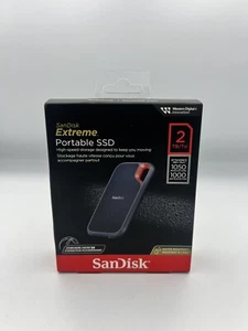 SANDISK Extreme Portable External SSD - 2TB - Black - Picture 1 of 6
