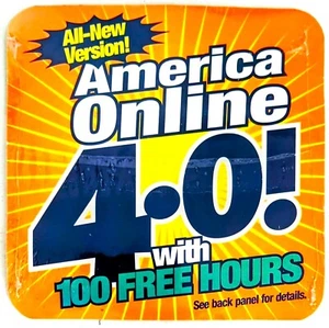 Vintage America Online Collectible Program Disc TIDE / ORANGE Design AOL CD 1998 - Picture 1 of 2