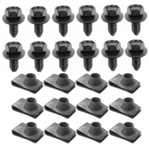 1962-70 Kotflügelschraubensatz passt GM - 24-teiliges Set mit 5/16”-18 Schrauben & U-Muttern OEM Fit - Bild 1 von 3