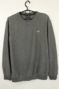 Paul & Shark Yachting Gray Cotton Long Sleeve Tight-Knit Crew Neck Sweater L - Picture 1 of 14