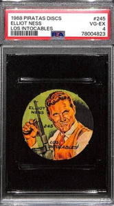 1968 Figuritas Piratas Discs, #245 Untouchibles, Elliot Ness, PSA 4 VGEX - Picture 1 of 2