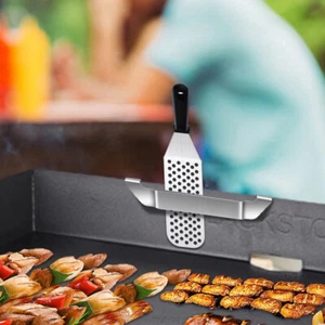 2 Pcs BBQ Tool Fixing Rack Grill Accessories Stainless Steel Utensils - Picture 1 of 12