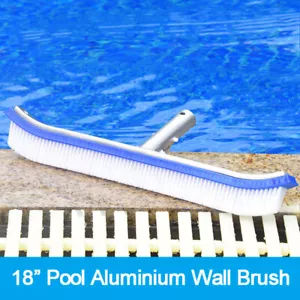 Cepillo de piscina 17” cepillo de pared y azulejos de piscina de alta resistencia con cerdas de nailon y clip EZ - Imagen 1 de 12