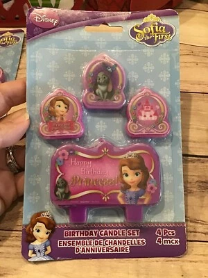 Juego de velas Disney Sofía El primer cumpleaños 4 piezas - Nuevo  Foto 1 de 2