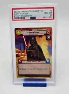 PSA 10 Darth Vader 2/2 Event Exclusive Gen Con Promo Star Wars Unlimited TCG - Picture 1 of 2