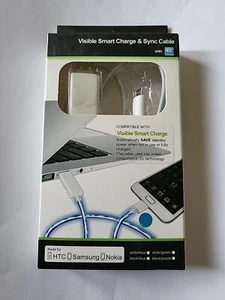 3 ft Visible Smart Charge and Sync Micro USB Cable for HTC Samsung Nokia - Picture 1 of 1