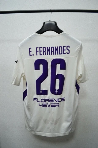 Fc Fiorentina 2018 - 2019  Edimilson Fernandes №26 Away Match Worn Jersey Le Coq Cover