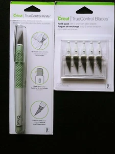 Cricut True Control Knife & Cricut True Control Refill Pack W/5 Premium Blades  - Picture 1 of 5