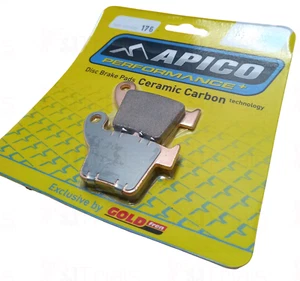 Honda CRF250 X 2004-2022 Rear BRAKE PADS API 176 Apico Gold Fren - Picture 1 of 2