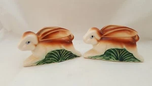 2 Vintage Rabbit Planter Vase Made In Japan 50's 60's Pottery  - Picture 1 of 9