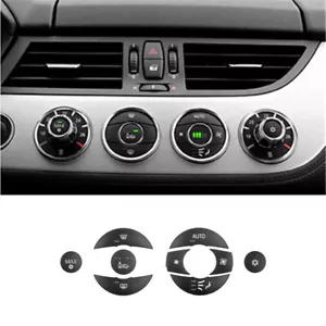 9pcs Black Car Front Center AC Control Switch Button For BMW Z4 E89 2009-2016 - Picture 1 of 12