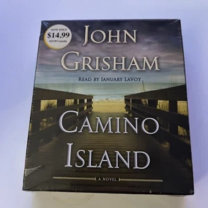 NEW SEALED CAMINO ISLAND, CD NOVEL by JOHN GRISHAM READ BY JANUARY LAVOY - Picture 1 of 2
