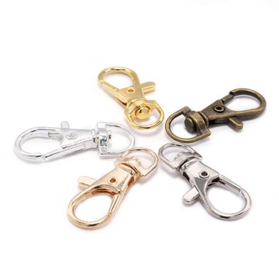 10PCS A Lots Lobster Clasps Clips Bag Key Ring Hook Findings Chain Keychain - Image 1 of 4