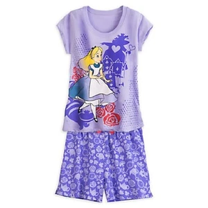 ALICE in WONDERLAND~Sleep~Top+Shorts~Women~XL~XXL~Looking Glass~NWT~Disney Store - Picture 1 of 8