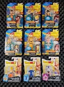 Dragon Ball Z 2Sets Bandai 4in Action Figures New in Box 6+3 Goku Vegeta MINT🔥 - Picture 1 of 15