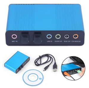 USB 2.0 Sound Card 6 Channel 5.1 Optical External Audio Card SPDIF Controller - Picture 1 of 3
