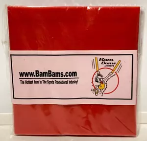 Red BamBams 1 Pair of Inflatable Thundersticks, Reusable, New in Sealed Package - Picture 1 of 2
